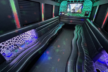 Hamden Limo Bus Interior