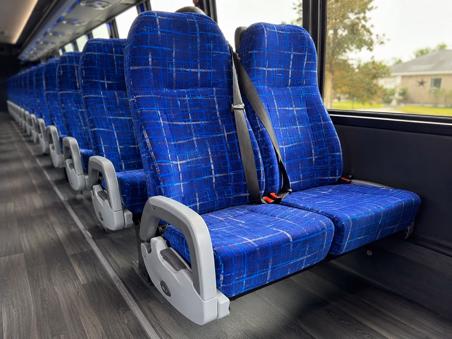 hamden charter bus interior